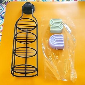 KITSCH Self Draining Shower Caddy with Shampoo+Purple Toning Conditioner [3]